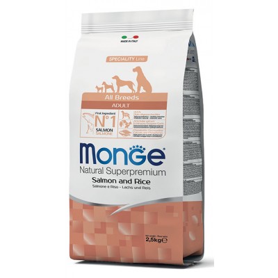 MONGE - All breeds adult salmone e riso